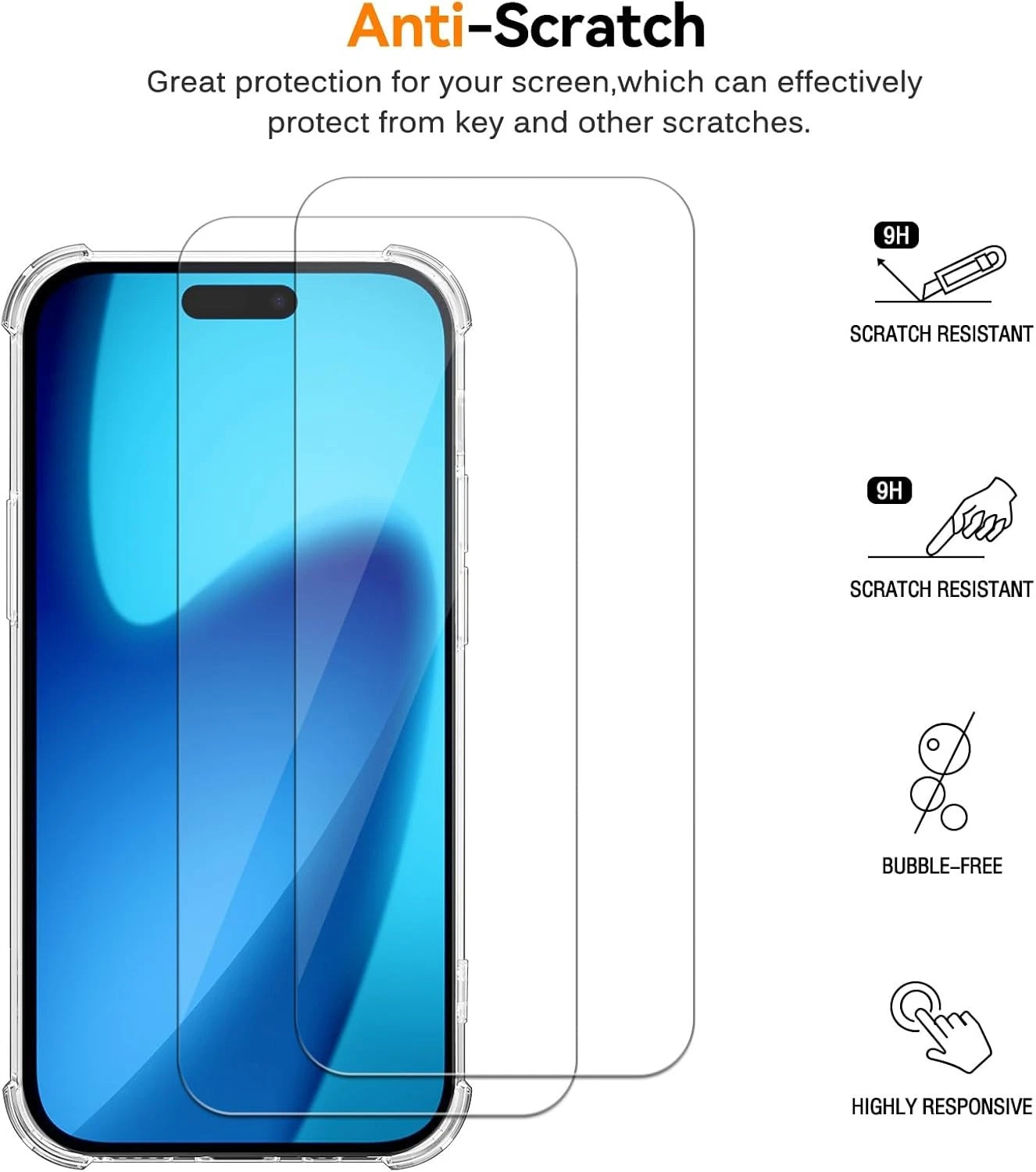 Gorilla Clear Case For Iphone 17 Series Anti Shock Screen Protector“ Premium Quality, Stylish & Durable Protective Case